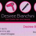Desiree Bianchini Lisa Corrie hair and beauty