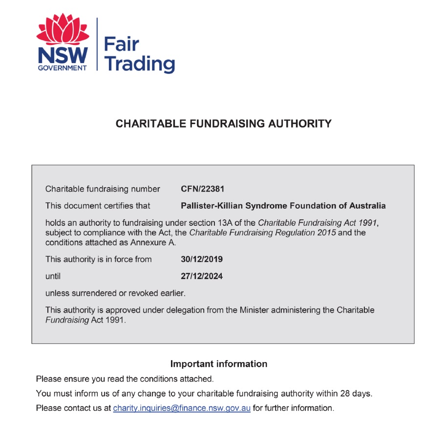 Charitable Fundraising Authority Certification NSW