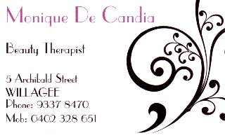 Monique De Candia Beauty Therapist